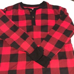 Boys Long sleeved buffalo check thermal shirt